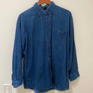 Classic denim button down